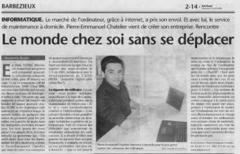 Article Sud Ouest 2006, cliquez pour agrandir